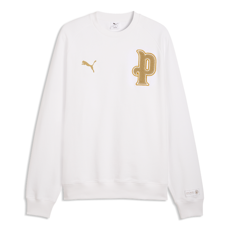 MCFC LW MENS DECADE CREWNECK - PUMA White-PUMA Black